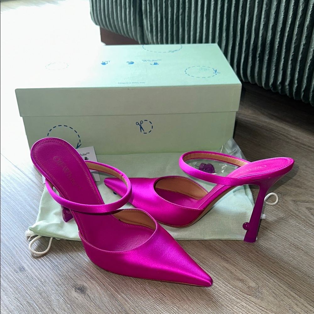OFF WHITE Pink Stiletto Heels